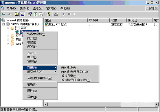 windows云主机下搭建ftp服务器