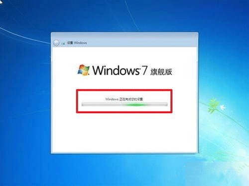 服务器安装win7系统完成